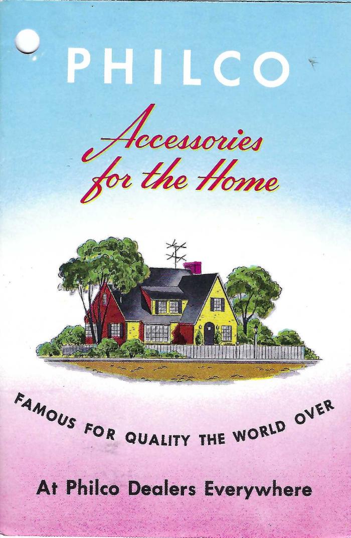 Philco Accessories for the Home Advertisement