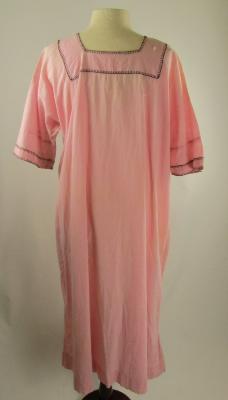 Dress, Maternity, Pink, Cotton, Black stitching 