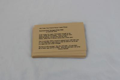 Barnesville Potato Days set of (22) recipe cards, potato recipes