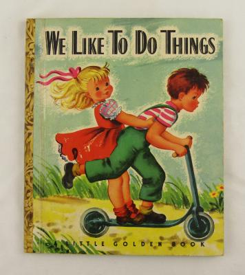 Book, Children's, Picture, "We Like To Do Things"