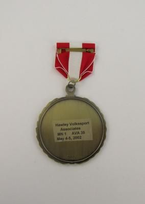 Medal, Commemorative, Hawley Volkssport, Volksmarsch, 2002