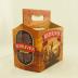 Carton, Red River Valley Red Lager, six-pack cardboard bottle carrier