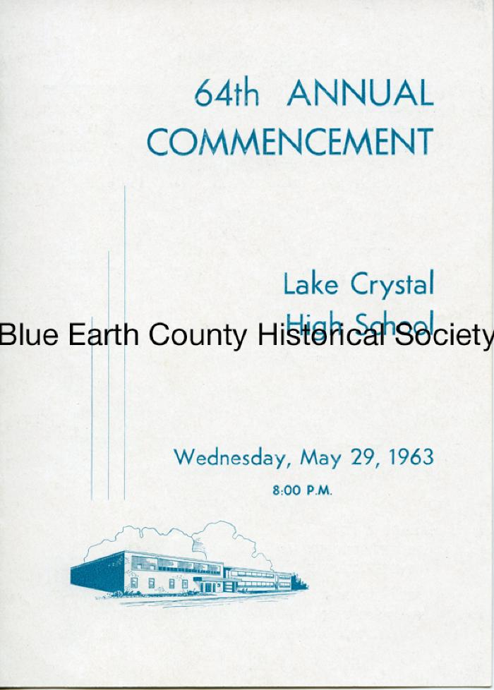 Lake Crystal HS 1964 Commencement