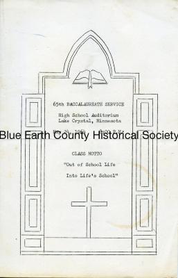 Lake Crystal HS 1964 Baccalaureate Service