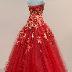 Patty Andrew's Red Evening Gown