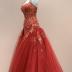 Patty Andrew's Red Evening Gown