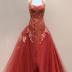 Patty Andrew's Red Evening Gown