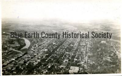 Aerial Views of Mankato from Plane 1928