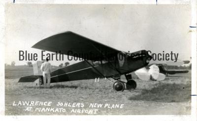 Lawrence Sohlers New Plane at Mankato Airport