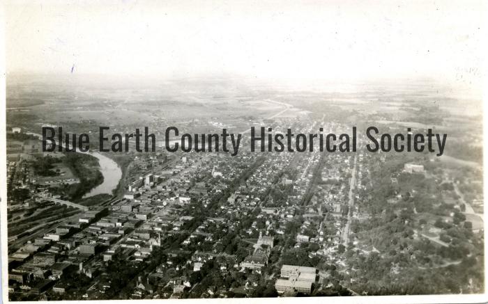 Aerial Views of Mankato from Plane 1928