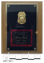 Fire Department Plaque, Mound