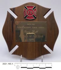 Mound Fireman of the Year Plaque, 1981