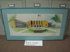 Architectural drawing/print rendering of Central Square