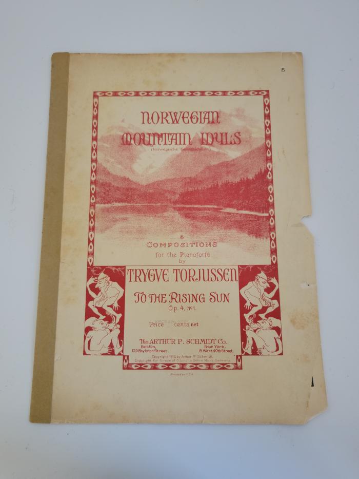 Sheet music, "Norwegian Mountain Idyls"