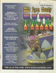 2012 Lyon County Fair Premium Book