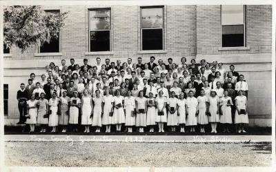 1933 Pope County Rural School 8th Grade Graduation Photo.
