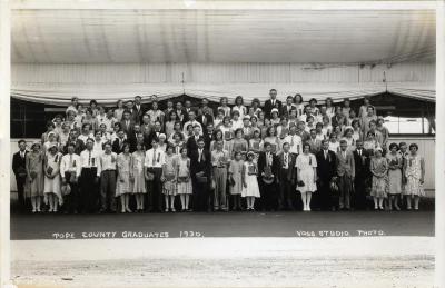 1930 Pope County Rural School 8th Grade Graduation Photo.