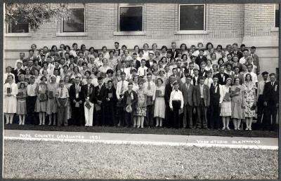 1931 Pope County Rural School 8th Grade Graduation Photo.