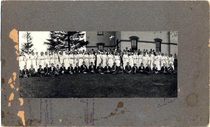 1914 Pope County Rural School 8th Grade Graduation Photo.