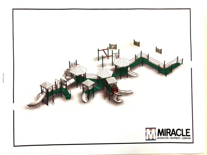 Artist's sketch for Moorhead Soroptimists' playground, Gooseberry Park