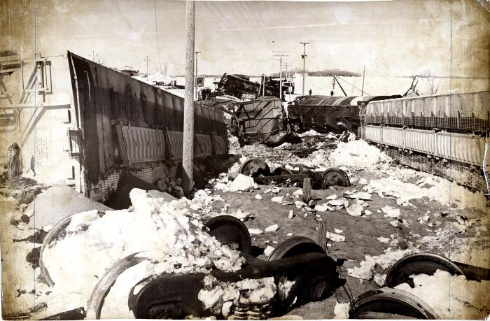 Soo Line train derailment in March 7, 1979