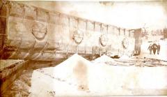 Soo Line train car derailed in February 23, 1974