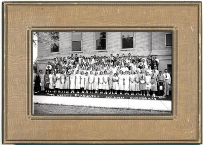 1937 Pope County Rural School 8th Grade Graduation Photo.