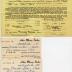 Donald Weber Travel Tickets, Dance Lesson Receipts