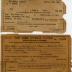 Donald Weber Travel Tickets, Dance Lesson Receipts