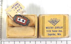 Blue star pin