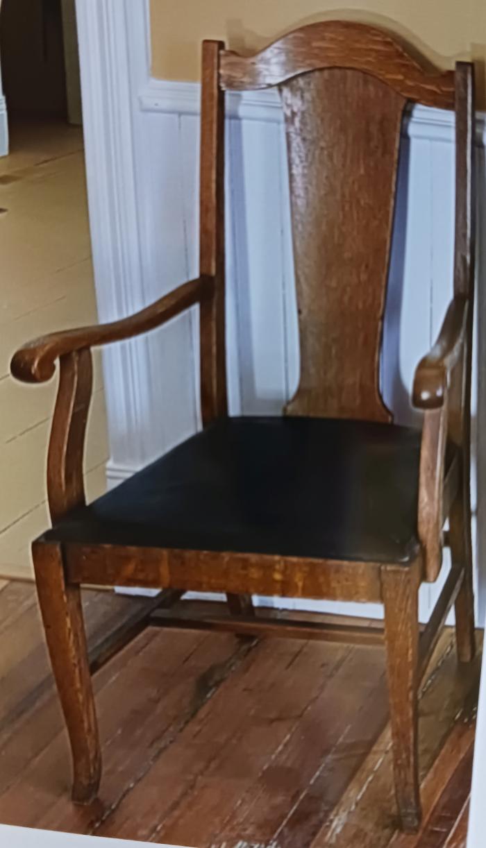 oak wood dining armchair