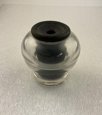 Glass Inkwell from Scott County courthouse, Shakopee, 1907