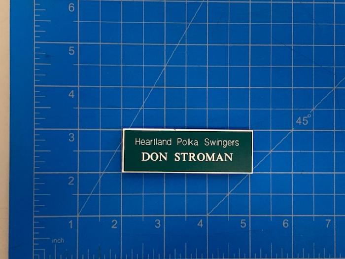 Polka Nametag