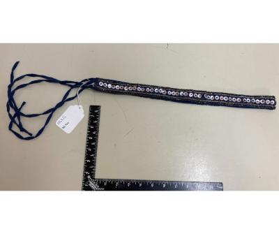 Beaded cloth belt