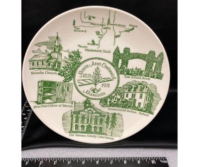 1 Centennial plate - ”Memories and Milestones,” green