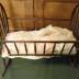 Child's Bed, Cradle, Brown wood frame