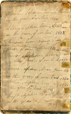 Family Bible Entries