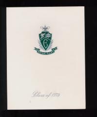 Edina-East Commencement Invitation, 1979