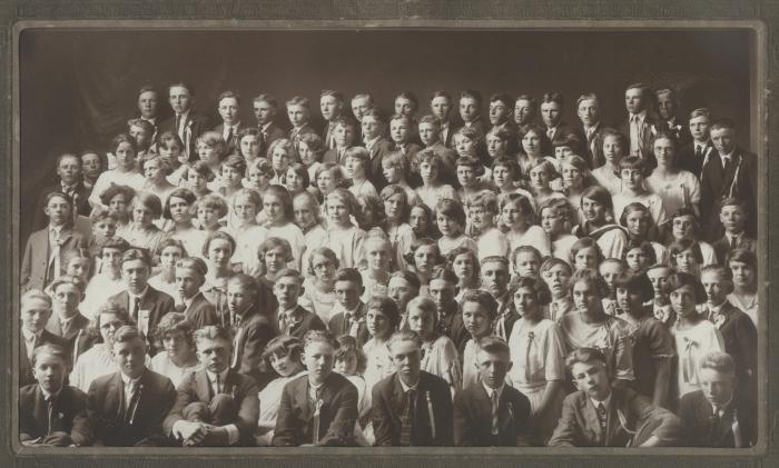 1924 Pope County Rural School 8th Grade Graduation Photo.