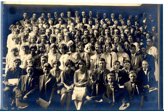 Pope County Rural School 8th Grade Graduation Photo. Date Unknown.