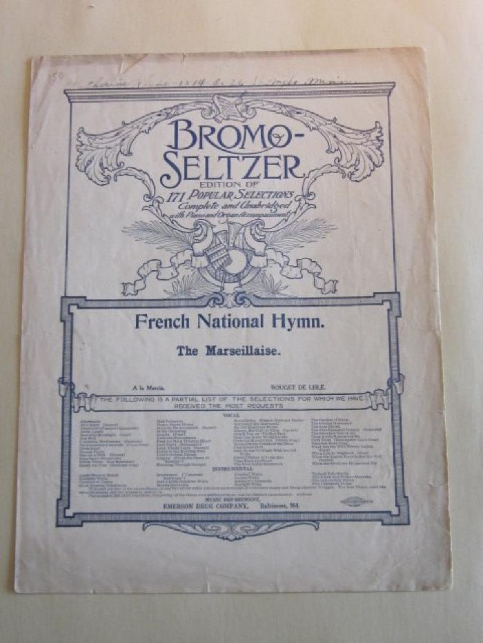 Bromo-seltzer Edition of The Marseillaise