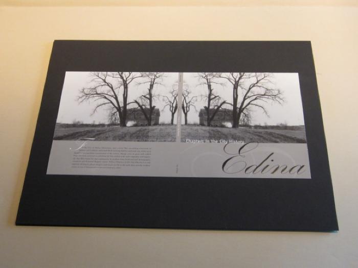 Chapters in the History of Edina, Front and Back covers