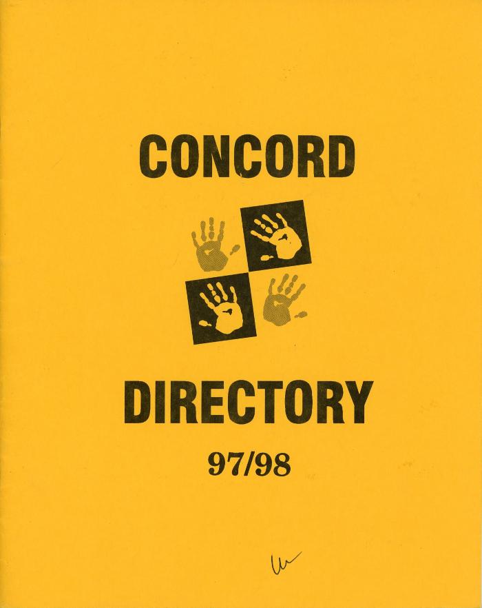 Concord Elementart Directory: 1997-1998