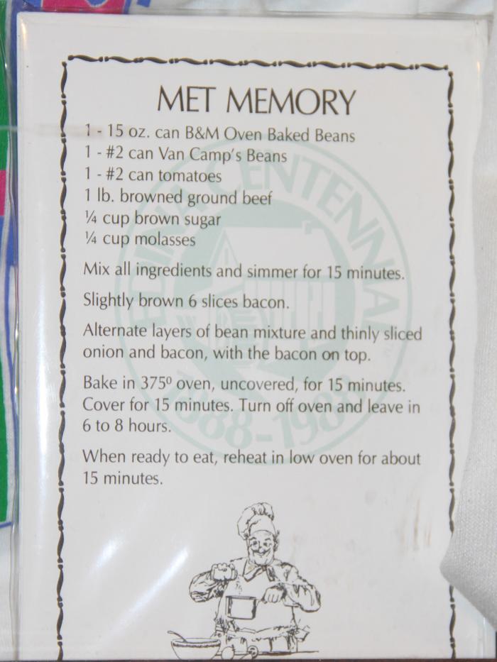 Edina Centennial Commemorative Recipe Cards