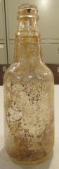 Clear Round with Round Neck Bands Glass Bottle