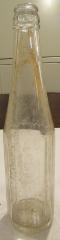 Clear Round Glass Bottle With Smooth Edging