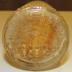 Clear Round with Curvy Bands Glass Bottle