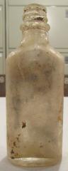 Small Clear Rectangular Glass Bottle