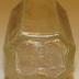 Clear Rectangular Octagonal Glass Bottle