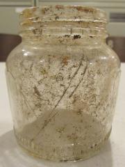Small Round Glass Jar